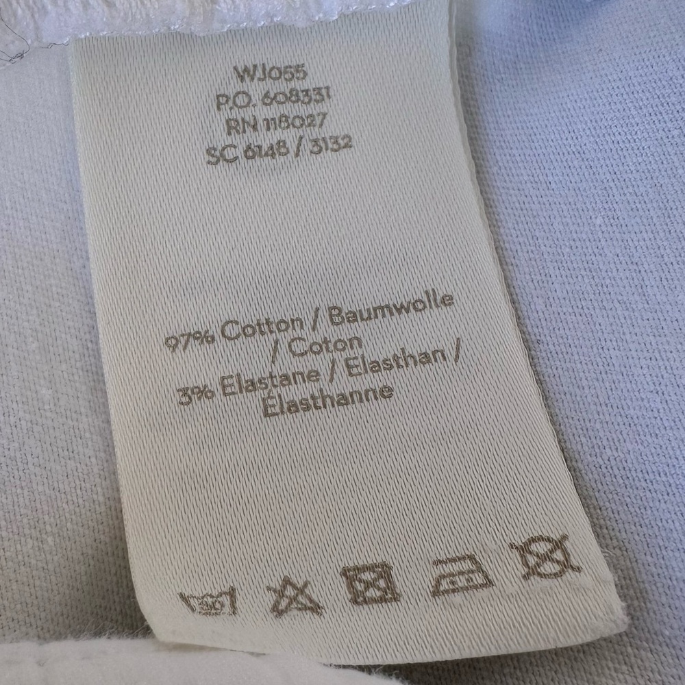 Boden White Stretch Cotton Shorts Women’s Size 8 Chino Casual - Picture 7 of 10